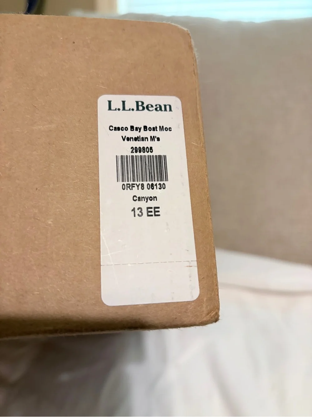 L.L. Bean Men’s Chestnut Brown Leather Slip-On Loafers